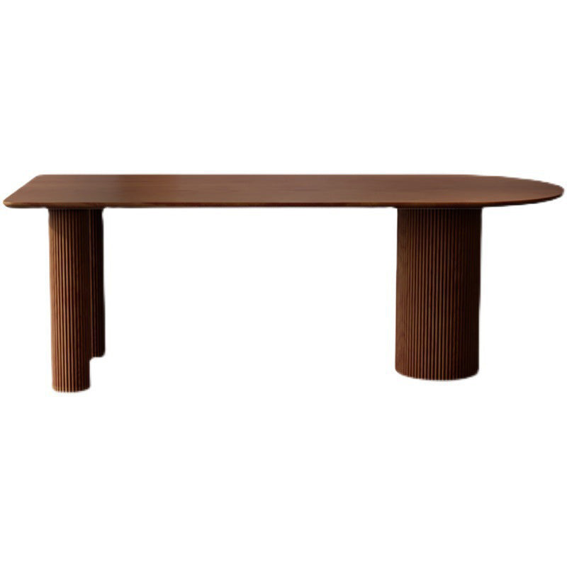 Mesa de comedor de madera sólida mesa de comedor de estilo contemporáneo para cocina casera