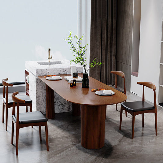 Vaste houten eettafel eigentijdse stijl dinette tafel voor thuiskeuken