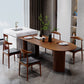 Mesa de comedor de madera sólida mesa de comedor de estilo contemporáneo para cocina casera