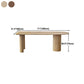 Mesa de comedor de madera sólida mesa de comedor de estilo contemporáneo para cocina casera