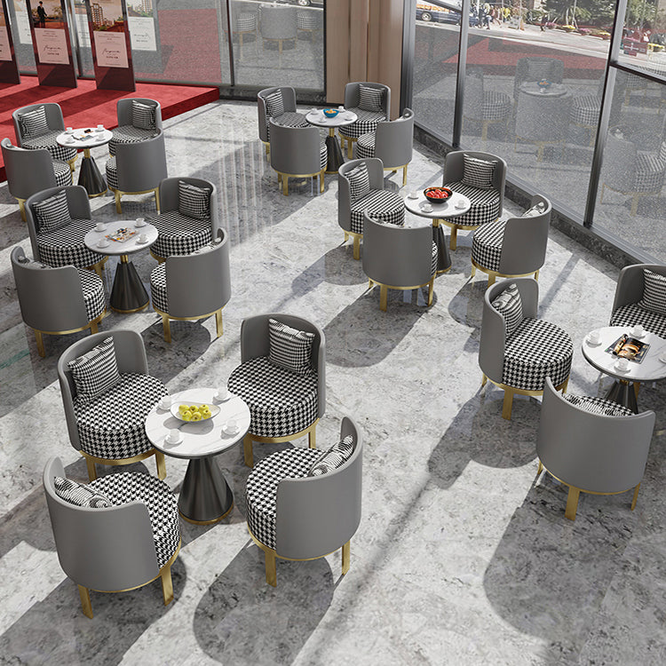 Table traditionnelle de luxe rond de luxe rond table en pierre pour la cuisine