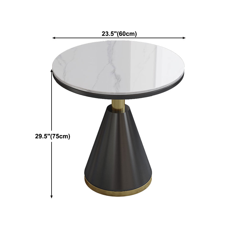Table traditionnelle de luxe rond de luxe rond table en pierre pour la cuisine