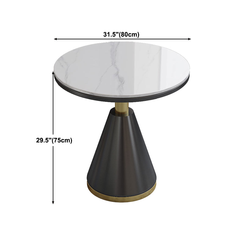 Table traditionnelle de luxe rond de luxe rond table en pierre pour la cuisine