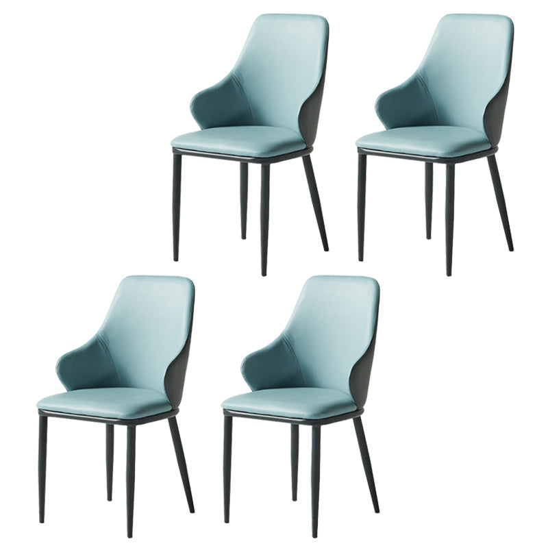 Modern Wingback Dining Arm Chair Upholstered Leather Dining Chair