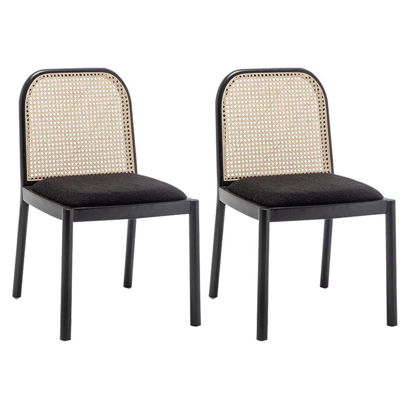 Sedia da pranzo imbottita tradizionale sedia in legno massiccio