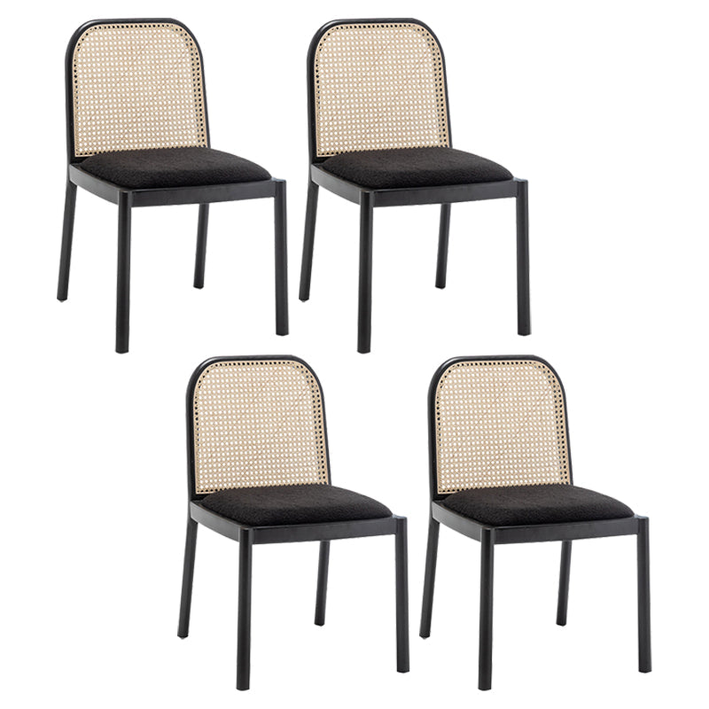 Sedia da pranzo imbottita tradizionale sedia in legno massiccio