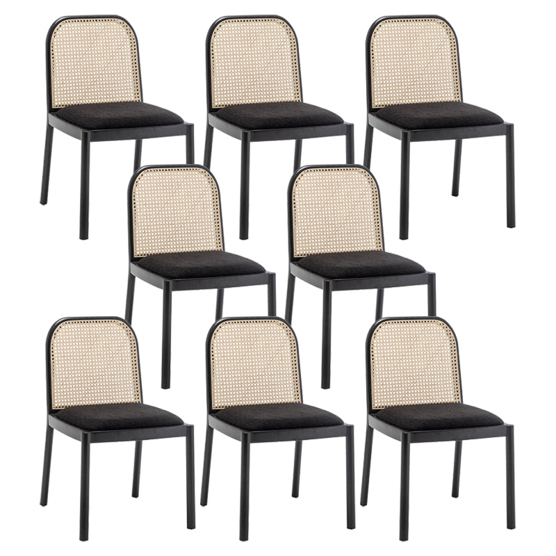 Sedia da pranzo imbottita tradizionale sedia in legno massiccio