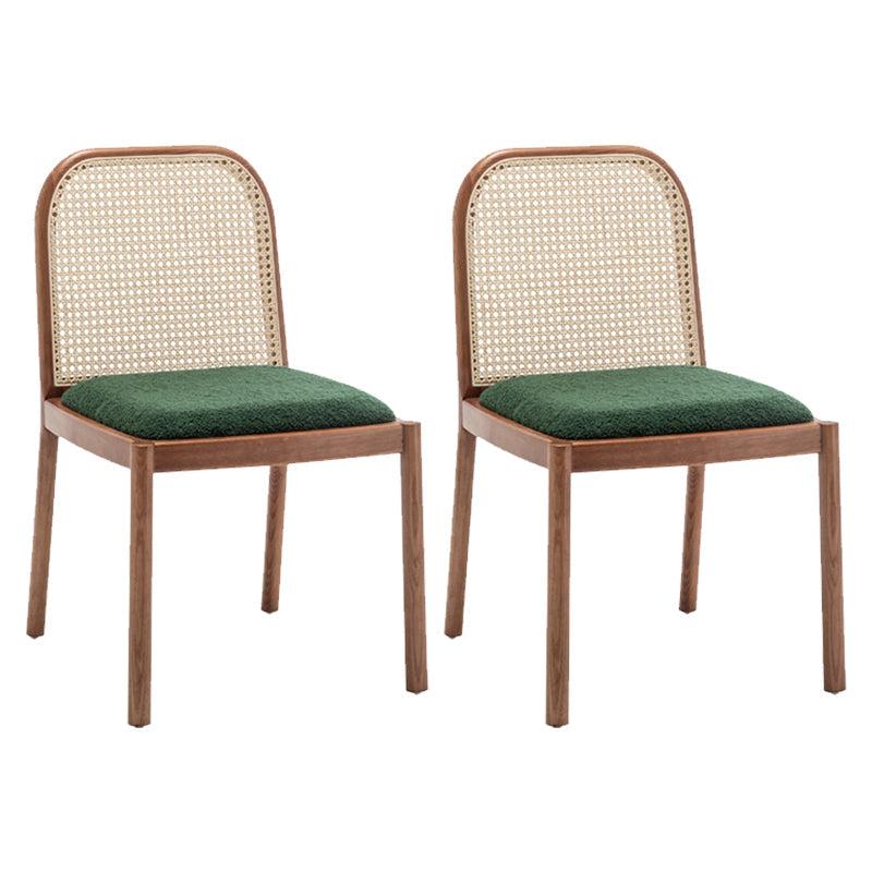 Sedia da pranzo imbottita tradizionale sedia in legno massiccio