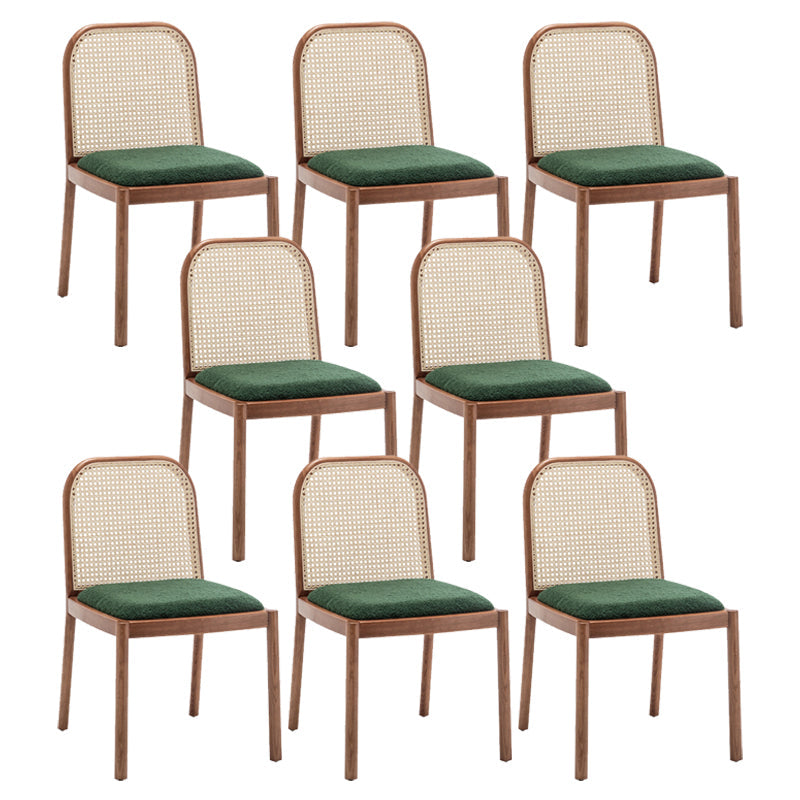 Sedia da pranzo imbottita tradizionale sedia in legno massiccio