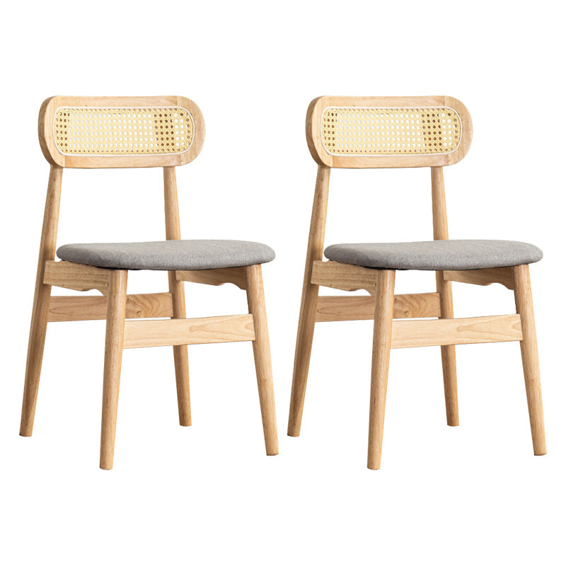 Traditional Solid Wood Side Chair Upholstered Side Chair for Kitchen Gray 2 Piece Set Clearhalo 'Dining Chairs' 'Dining Tables & Seating' 'dining_chair' 'furn' 'furn_dining_chair' 'Furniture' 'Kitchen & Dining Furniture' 5357831