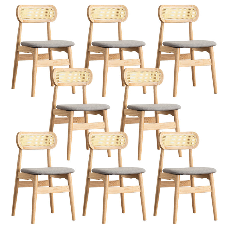 Traditional Solid Wood Side Chair Upholstered Side Chair for Kitchen Gray 8 Piece Set Clearhalo 'Dining Chairs' 'Dining Tables & Seating' 'dining_chair' 'furn' 'furn_dining_chair' 'Furniture' 'Kitchen & Dining Furniture' 5357837