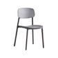 Modern Plastic Dining Chair Open Back Dining Side Furniture in Matte Finish for Home