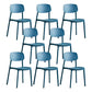Modern Plastic Dining Chair Open Back Dining Side Furniture in Matte Finish for Home