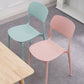 Modern Plastic Dining Chair Open Back Dining Side Furniture in Matte Finish for Home