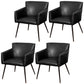 Modern Faux Leather Dining Chair Parsons Chair in Matte Finish for Home
