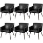 Modern Faux Leather Dining Chair Parsons Chair in Matte Finish for Home