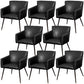 Modern Faux Leather Dining Chair Parsons Chair in Matte Finish for Home