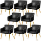 Modern Faux Leather Dining Chair Parsons Chair in Matte Finish for Home