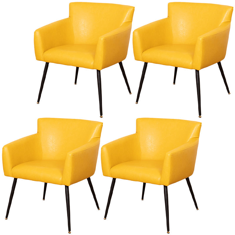 Modern Faux Leather Dining Chair Parsons Chair in Matte Finish for Home