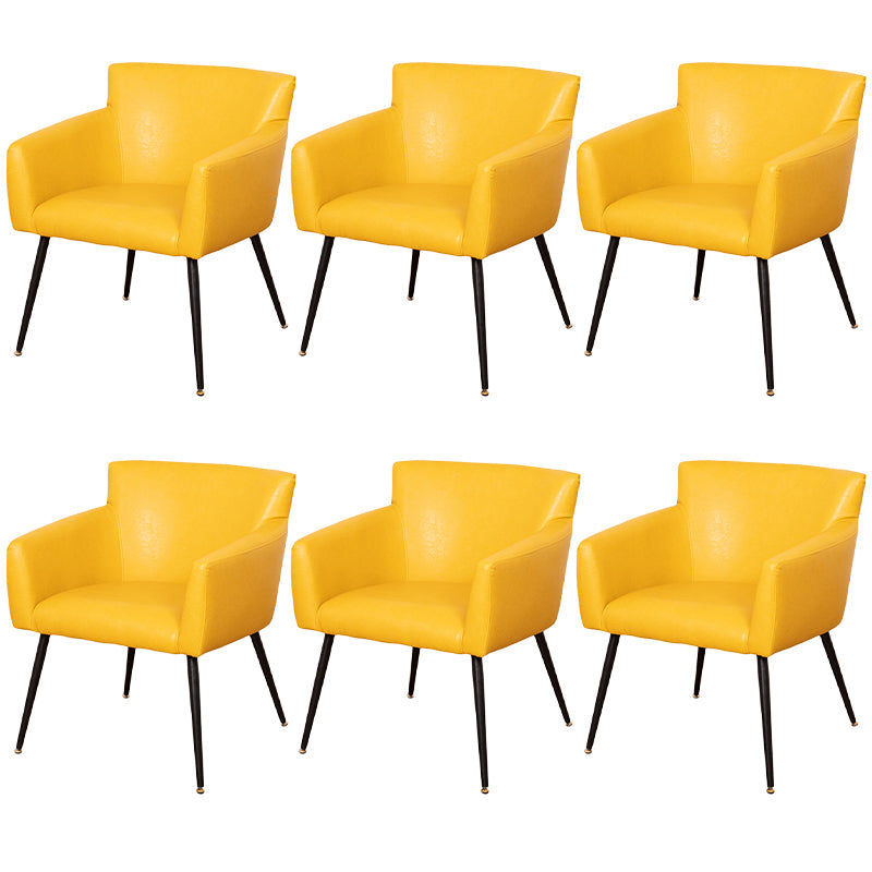 Modern Faux Leather Dining Chair Parsons Chair in Matte Finish for Home