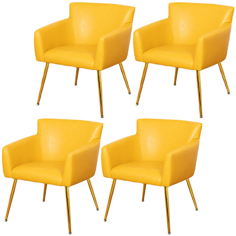 Modern Faux Leather Dining Chair Parsons Chair in Matte Finish for Home