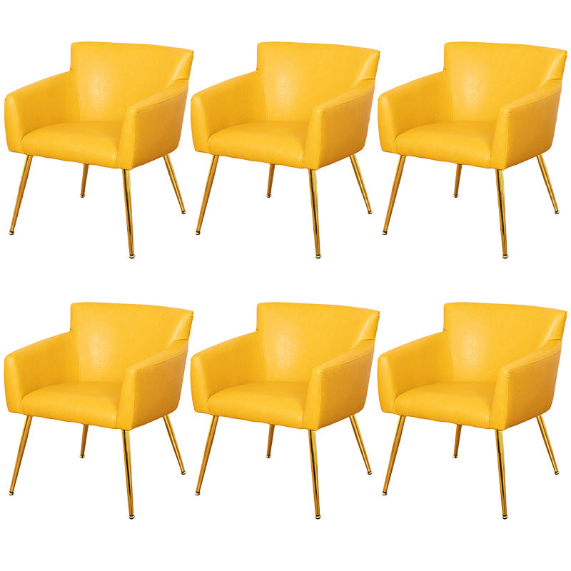 Modern Faux Leather Dining Chair Parsons Chair in Matte Finish for Home