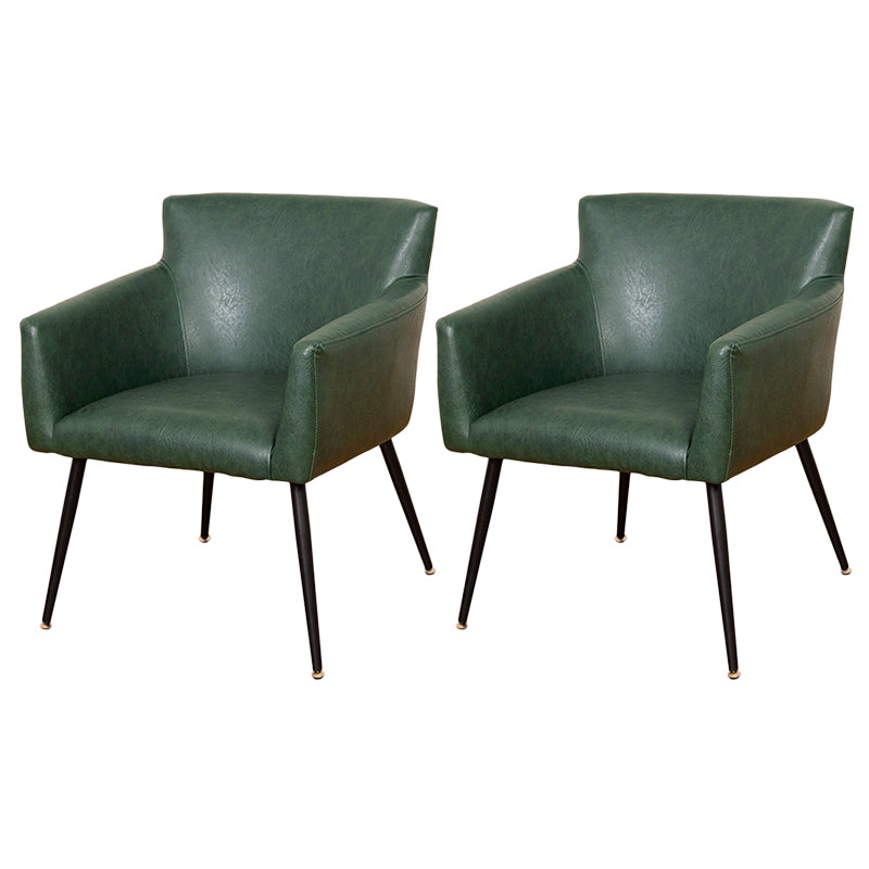 Modern Faux Leather Dining Chair Parsons Chair in Matte Finish for Home