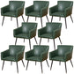 Modern Faux Leather Dining Chair Parsons Chair in Matte Finish for Home