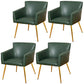 Modern Faux Leather Dining Chair Parsons Chair in Matte Finish for Home