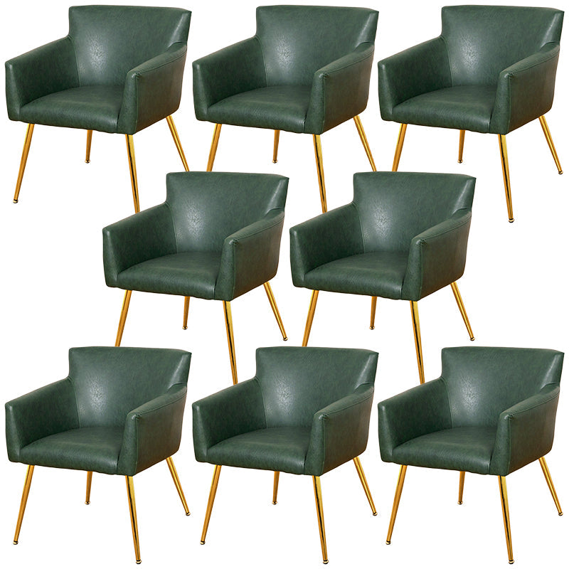 Modern Faux Leather Dining Chair Parsons Chair in Matte Finish for Home