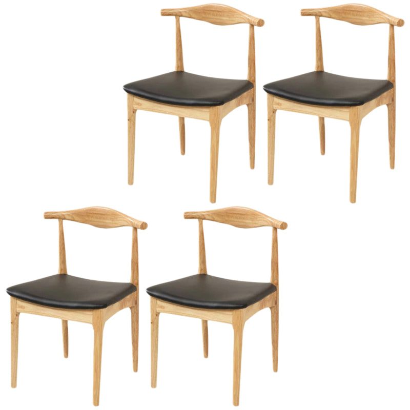 ダイニングルーム用の工業用布張りのダイニングサイドチェアウッドダイニングチェア