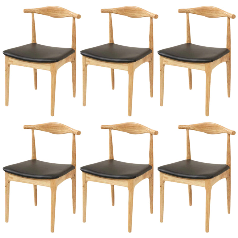 ダイニングルーム用の工業用布張りのダイニングサイドチェアウッドダイニングチェア