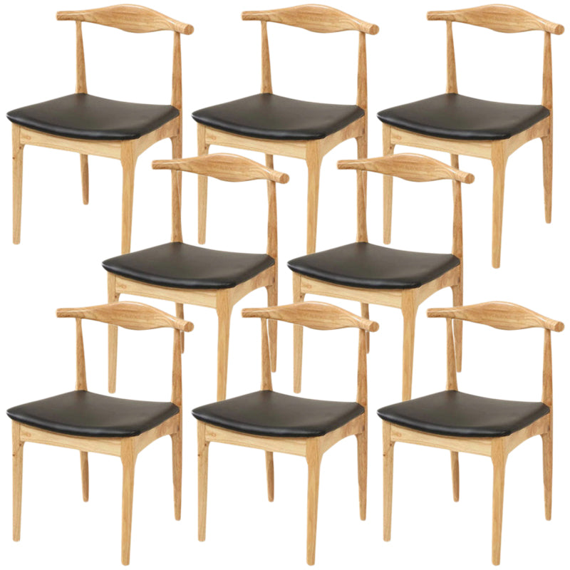 ダイニングルーム用の工業用布張りのダイニングサイドチェアウッドダイニングチェア