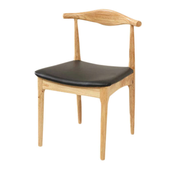ダイニングルーム用の工業用布張りのダイニングサイドチェアウッドダイニングチェア