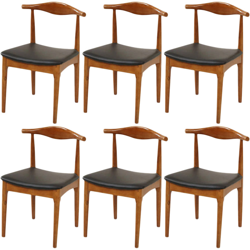 ダイニングルーム用の工業用布張りのダイニングサイドチェアウッドダイニングチェア