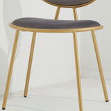 Chaise latéral glam glamour en velours chaise latéral rembourrée pour la maison