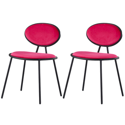 Chaise latéral glam glamour en velours chaise latéral rembourrée pour la maison