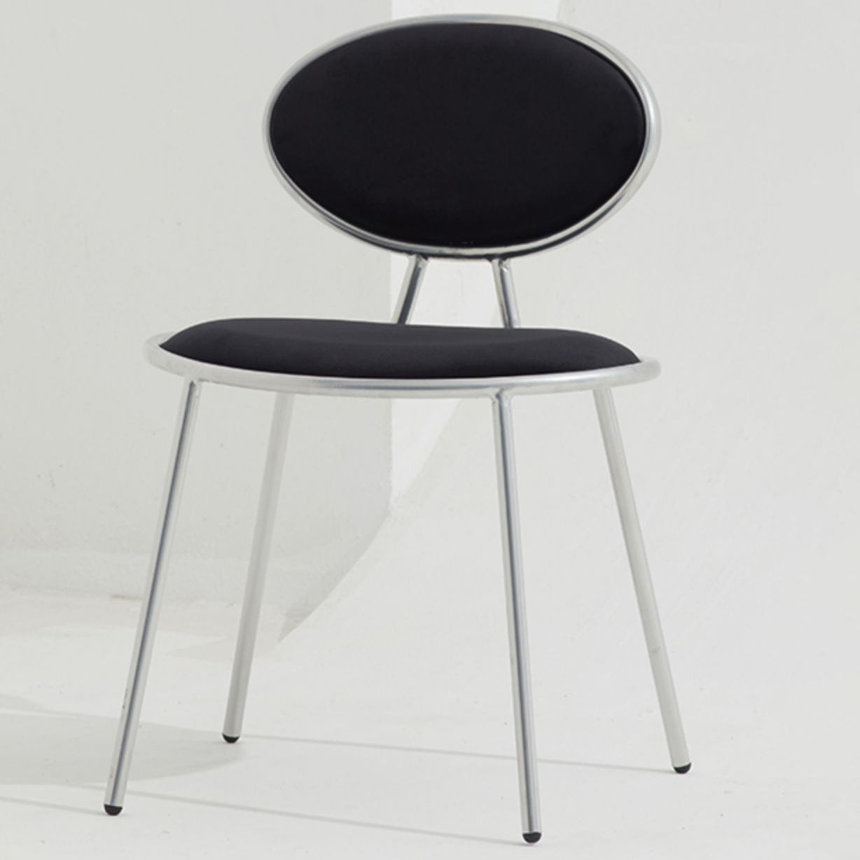 Chaise latéral glam glamour en velours chaise latéral rembourrée pour la maison