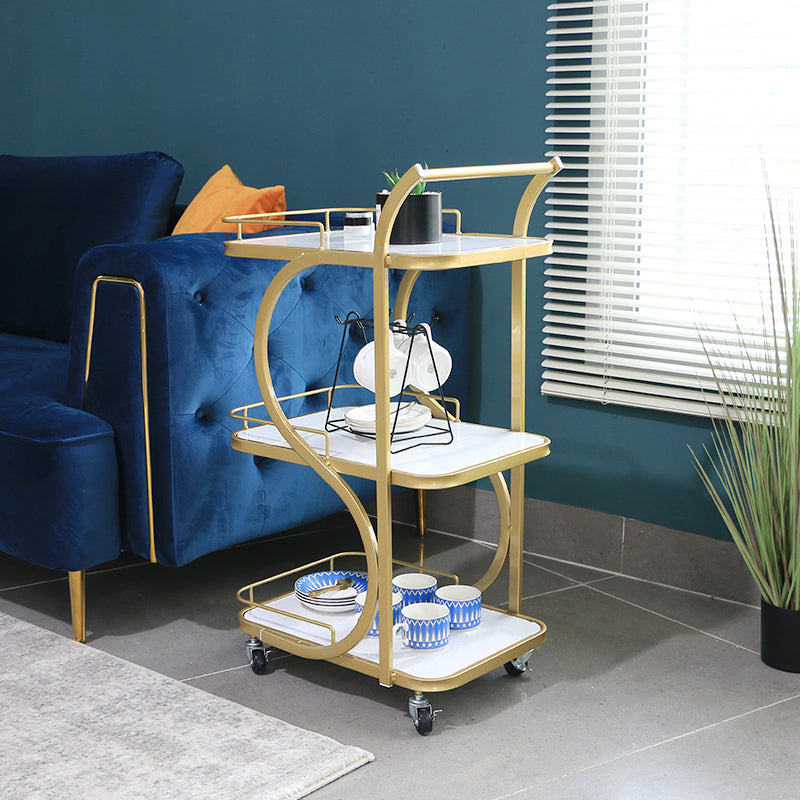 Rolling Contemporary Style Prep Table Metal Prep Table for Restaurant