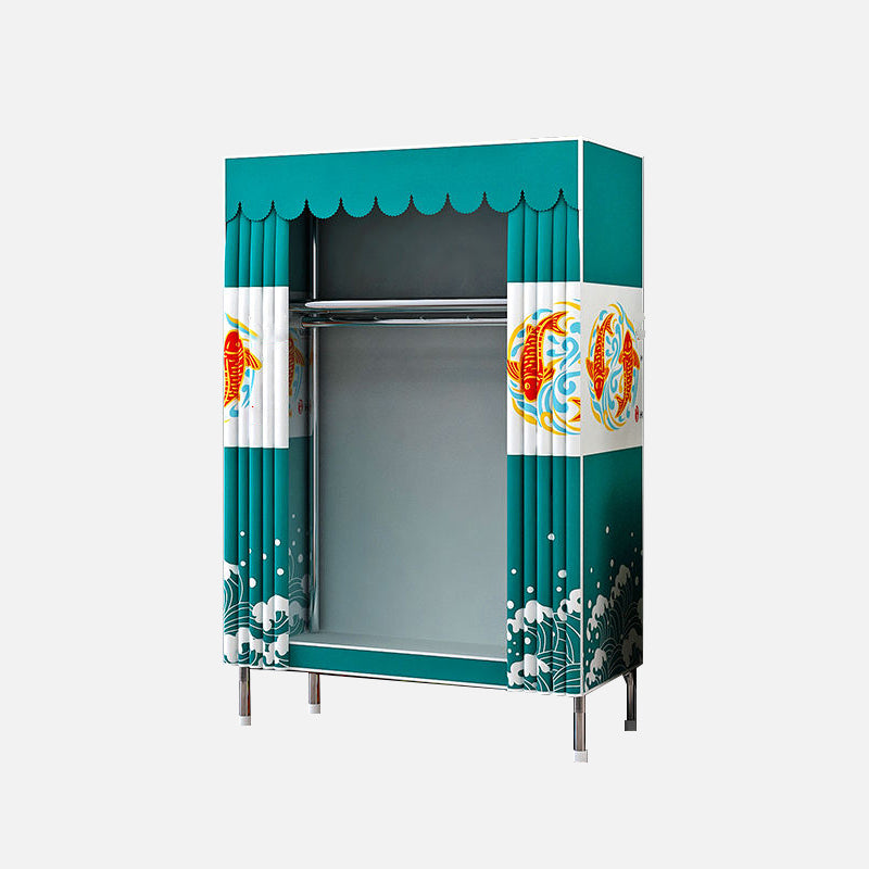 Moderner Kleiderschrank Armoire Aluminiumlegierung Rahmen Kleiderschrank für Zuhause