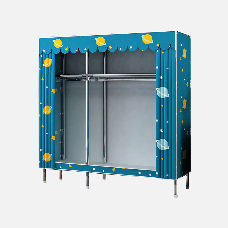 Moderner Kleiderschrank Armoire Aluminiumlegierung Rahmen Kleiderschrank für Zuhause