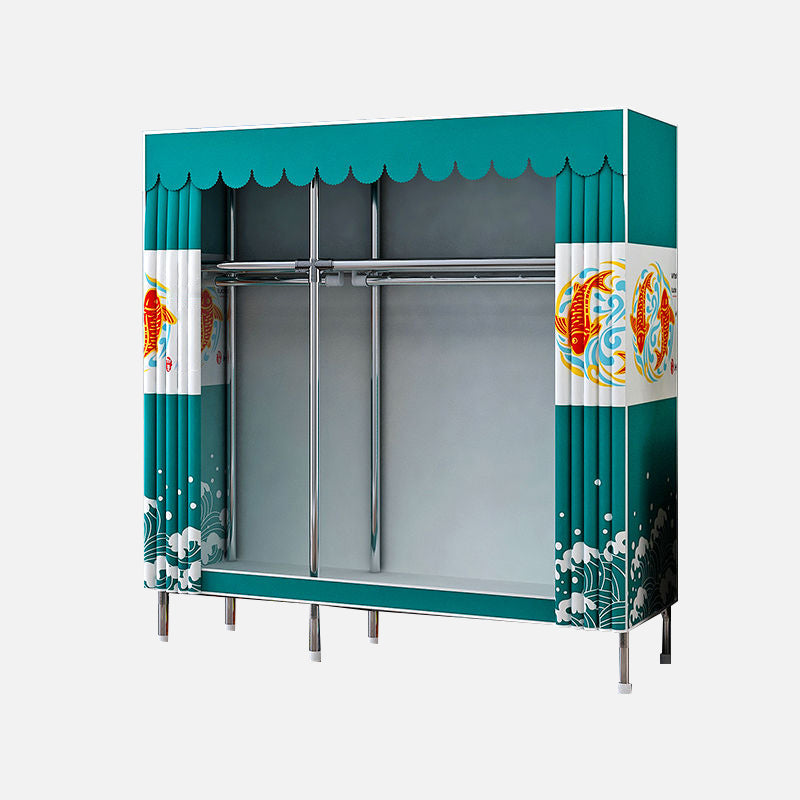 Moderner Kleiderschrank Armoire Aluminiumlegierung Rahmen Kleiderschrank für Zuhause