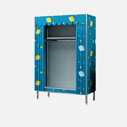 Moderner Kleiderschrank Armoire Aluminiumlegierung Rahmen Kleiderschrank für Zuhause