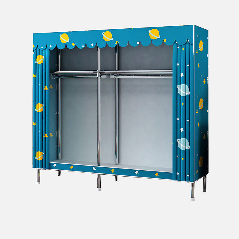 Moderner Kleiderschrank Armoire Aluminiumlegierung Rahmen Kleiderschrank für Zuhause