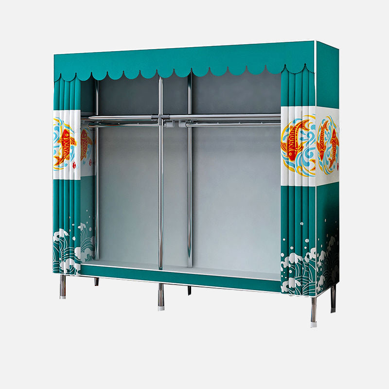 Moderner Kleiderschrank Armoire Aluminiumlegierung Rahmen Kleiderschrank für Zuhause