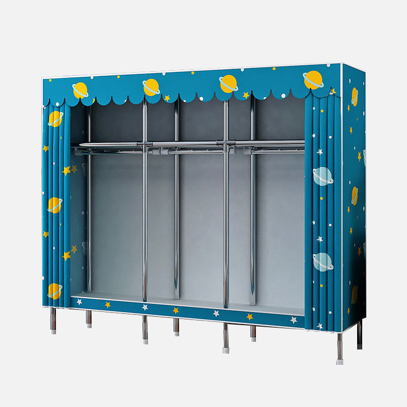 Moderner Kleiderschrank Armoire Aluminiumlegierung Rahmen Kleiderschrank für Zuhause