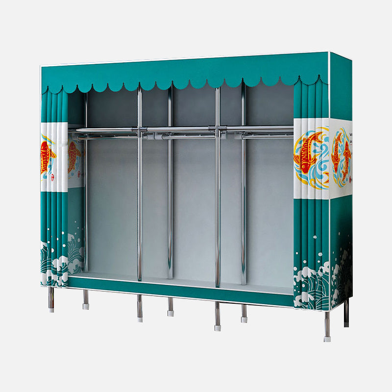 Moderner Kleiderschrank Armoire Aluminiumlegierung Rahmen Kleiderschrank für Zuhause