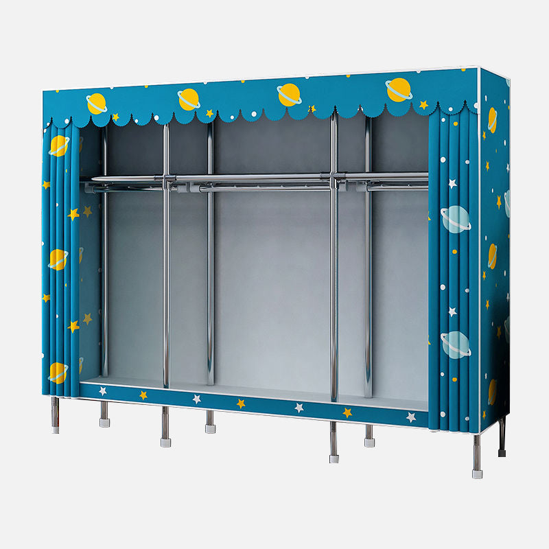 Moderner Kleiderschrank Armoire Aluminiumlegierung Rahmen Kleiderschrank für Zuhause