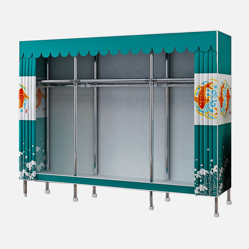 Moderner Kleiderschrank Armoire Aluminiumlegierung Rahmen Kleiderschrank für Zuhause