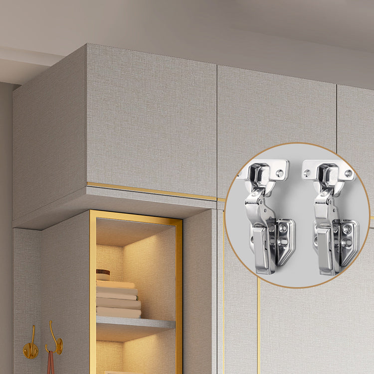 White Modern Style Wardrobe Cabinet Engineered Wood Wardrobe with Clothing Rod Clearhalo 'Armoires & Wardrobes' 'armoires_wardrobes' 'Bedroom Furniture' 'furn' 'furn_armoires_wardrobes' 'Furniture' 5358442